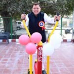 मुख्यमंत्री पुष्कर सिंह धामी ने लोहियाहेड में नवनिर्मित ओपन जिम का किया लोकार्पण