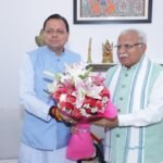 मुख्यमंत्री ने केंद्रीय ऊर्जा एवं आवास मंत्री से भेंट कर राज्य से संबंधित विभिन्न विषयों पर की चर्चा