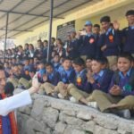 मुख्यमंत्री पुष्कर सिंह धामी ने देवीधुरा में छात्र-छात्राओं से किया संवाद, उज्ज्वल भविष्य की दी शुभकामनाएं